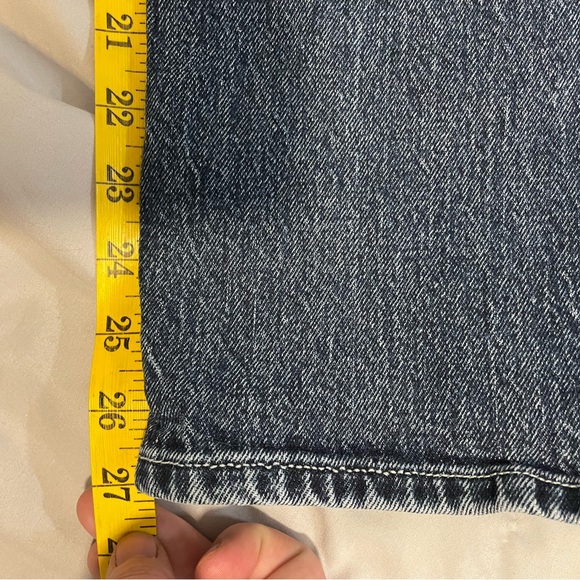 Modern American Highland Relaxed Crop Patriot Blue Denim Jeans Pants 28 Women’s - Picture 6 of 10